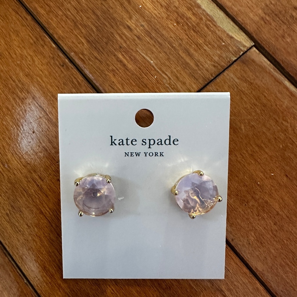 Brand New Kate Spade Earrings - light pink